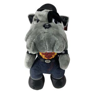Retro Offical Harley Davidson Bulldog 16" Plush 1993 Stuffed Animal
